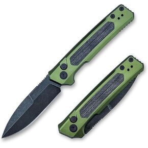 One-handed Development Portable Knife, Multifunctional Practical Folding Knives, 3.43" 8Cr13Mov Blade，Non-slip Aluminum G10 Handles and Reversible Pocketclip, EDC Tools for Camping Hiking Fishing in Kuwait