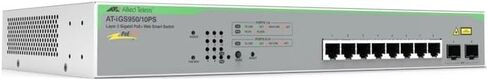 Allied Telesis AT-IGS950/10PS WebSmart 8-Port Gigabit PoE+ Switch with 2 SFP Uplinks, 130W Budget, Fanless in Saudi Arabia