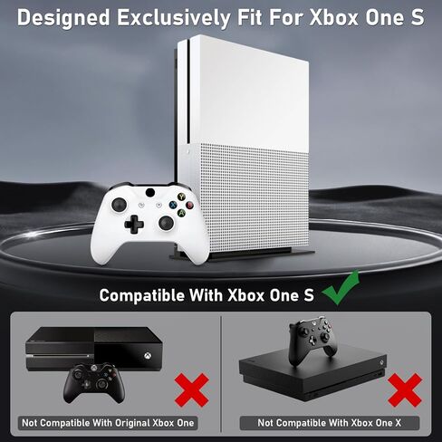 Wall Mount for Xbox One S, Metal Wall Mount Holder for Xbox One S with Detachable 2 Controller Holder & Headphone Hanger in Kuwait