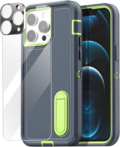 AICase for iPhone 12 Pro Max Hoster Case(6.7") with Belt Clip,Heavy Duty Drop Protection Full Body Rugged Shockproof/Dust Proof Military Protective Tough Durable for iPhone 12 Pro Max_2 in Kuwait