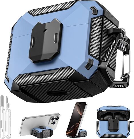 Case Cover for JBL Vibe Beam 2/JBL Vibe Beam with Lock & Phone Stand(Black) in Kuwait