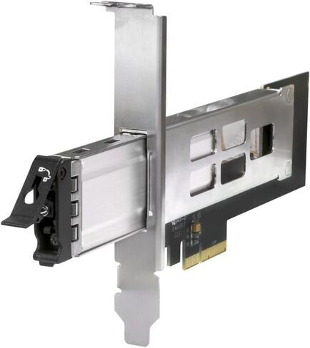 Kingwin M.2 Nvme SSD to PCIe 3.0/4.0 Removable SSD Mobile Rack for PCIe Expansion Slot Tool-Less Installation and Triangle Key Lock in Kuwait