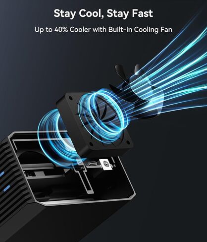 VANGREE Dual Bay RAID Hard Drive Enclosure for 2.5"/3.5" SATA HDD/SSD in Kuwait