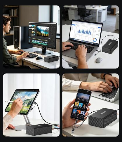 VANGREE Dual Bay RAID Hard Drive Enclosure for 2.5"/3.5" SATA HDD/SSD in Kuwait