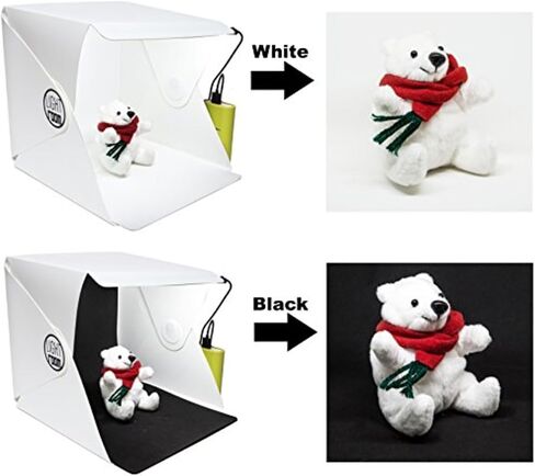 Mini Product Photography Light Box Studio with LED Lighting, 23x24 cm, Foldable Magnetic Design for Small Items in Kuwait
