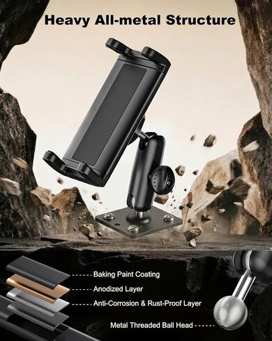 Charchendo Heavy Duty Truck Drill Tablet Mount, Metal AMPS ELD Holder in Kuwait