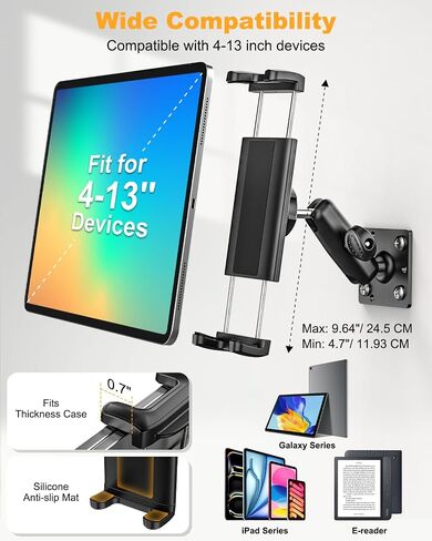 Charchendo Heavy Duty Truck Drill Tablet Mount, Metal AMPS ELD Holder in Kuwait