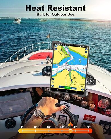 Charchendo Anti-Theft Tablet Mount, Anti-Rust Drill-Down Arm, Wall & Boat in Kuwait