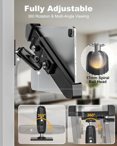 Charchendo Anti-Theft Tablet Mount, Anti-Rust Drill-Down Arm, Wall & Boat in Kuwait