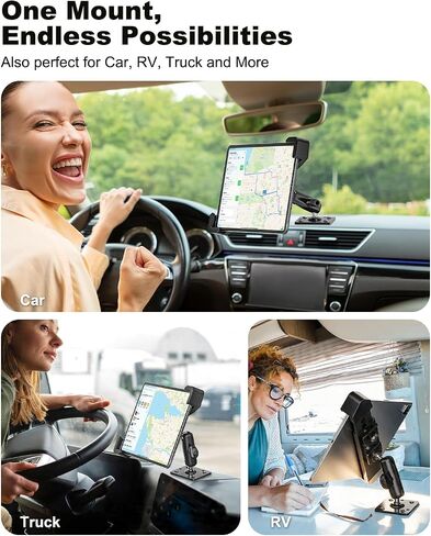 Charchendo Anti-Theft Tablet Mount, Anti-Rust Drill-Down Arm, Wall & Boat in Kuwait