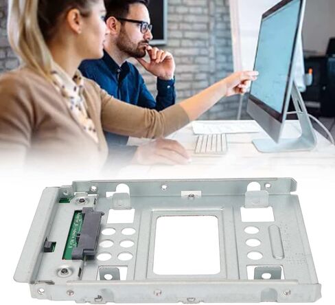 Hard Drive Hot Swap Compatible Tray for 3.5in Drives with 2.5in SSDs in Computers Silver Color in Kuwait