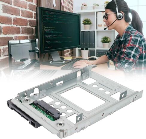 Hard Drive Hot Swap Compatible Tray for 3.5in Drives with 2.5in SSDs in Computers Silver Color in Kuwait