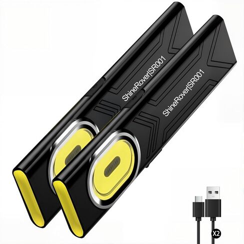 2Pack Aluminum Rechargeable Pocket EDC Flashlight with Magnetic Base in Kuwait