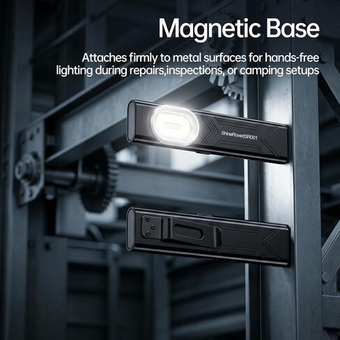 2Pack Aluminum Rechargeable Pocket EDC Flashlight with Magnetic Base in Kuwait