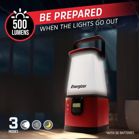 ENERGIZER WeatheReady LED Camping Lantern PRO-360, IPX4 Water Resistant Tent Light, Ultra Bright Battery Powered Lanterns for Camping, Outdoors, Emergency Power Outage in Kuwait