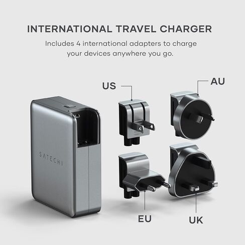 Satechi 145W 4-Port GaN Travel Charger, USB-C PD 3.1 Fast Charging in Kuwait