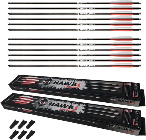 Hawk-i Carbon Arrow PCP 376gr Arrows Bolts for Hunting PCP Air Guns or Crossbows in Kuwait