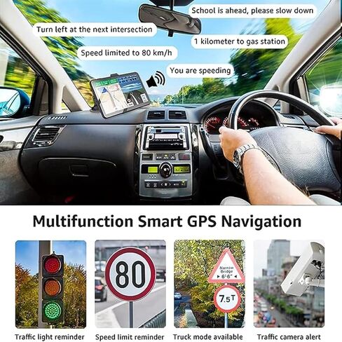 GPS Navigation System 7 Inches Touchscreen Navigator with 2026 US/CA Maps in Kuwait