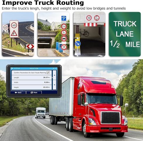 GPS Navigation System 7 Inches Touchscreen Navigator with 2026 US/CA Maps in Kuwait