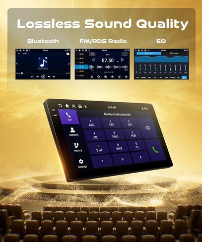 4G+128G Android Car Radio for Toyota Prius 2010-2015 with Wireless CarPlay Android Auto, Orderich 9 Inch Touchscreen Car Stereo Mirror Link GPS Navigation WiFi Bluetooth FM RDS EQ SWC Backup Camera in Saudi Arabia