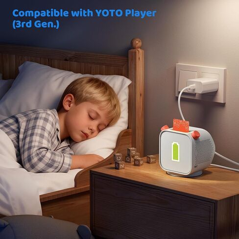Charger for Yoto Player (3rd Gen) Magnetic Charging Dock Compatible with Yoto Player 3rd Gen Audio Speaker Power Supply Replacement Original Charging Base USB-C Adapter Cord in Kuwait