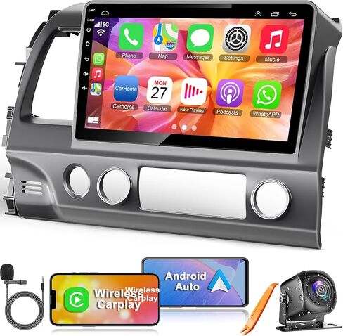 Android 15 4GB+64GB Car Radio Stereo for Jeep Wrangler JK 2011 2012 2013 2014,10.2 inch QLED Touchscreen - Wireless Carplay & Android Auto,GPS Navigation & Bluetooth,Back-up Camera,FM Radio in Kuwait