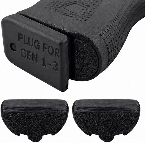 Grip Frame Insert Plug Compatible with Glock GEN 1-3 | 17 18 19 22 23 24 31 32 34 35 38 | Rear Grip Cavity Cover Insert | Easy Snap-in Installation | Durable Dust & Water Protection | 2 Pack in Saudi Arabia