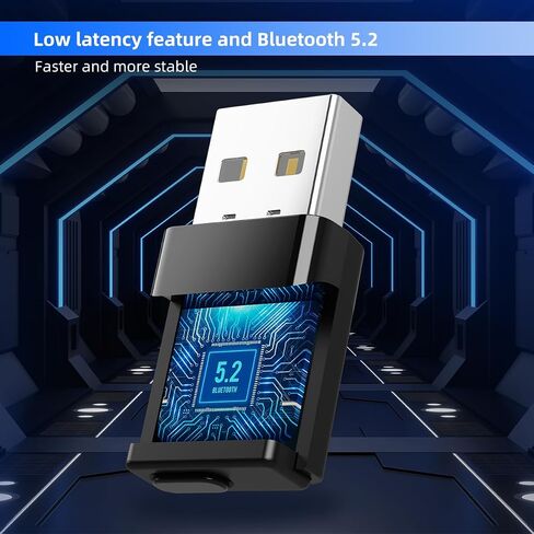 Bluetooth Adapter for PS5, PS4, Mac, BT5.2 Audio Adapter with aptX LL in Kuwait