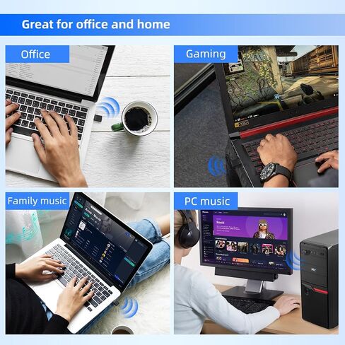 Bluetooth Adapter for PS5, PS4, Mac, BT5.2 Audio Adapter with aptX LL in Kuwait