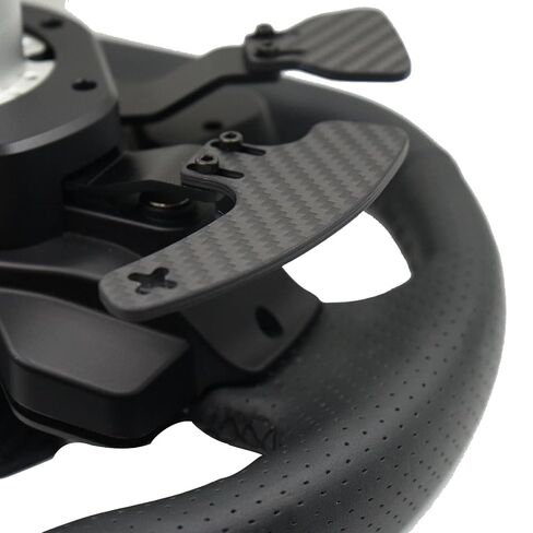 Obokidlyamor 4PCS Long Real Carbon Fiber Paddle Shifters For Logitech G PRO Racing Wheel;Racing Game Mod Modification Parts Accessories Direct Drive 11 Nm Force Base Steering Hub in Kuwait