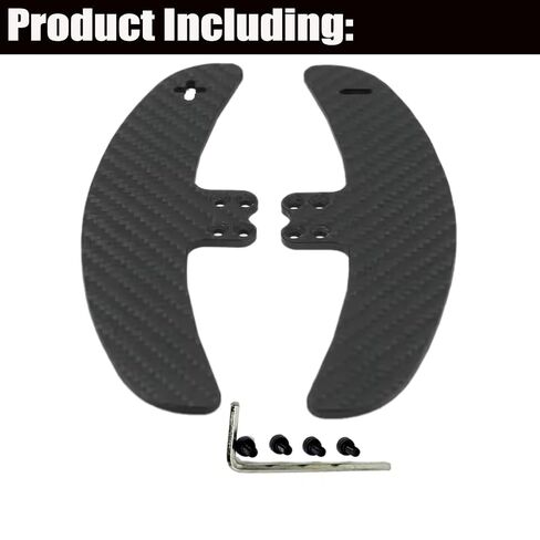 2PCS Carbon Fiber Paddle Shifter For Thrustmaster Evo Racing 32R Leather Wheel Add On;Racing Game Mod Modification Parts Accessories Compatible with Thrustmaster T818 EVO 32R Direct Drive Racing Wheel in Kuwait