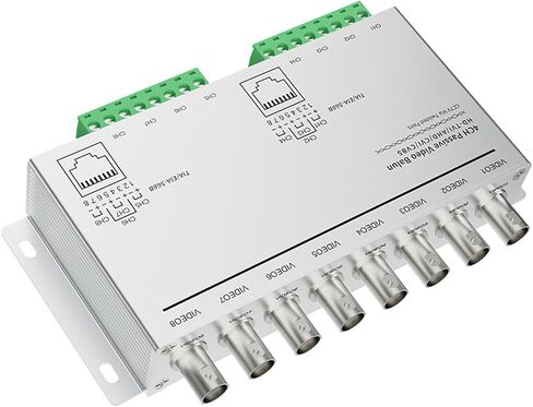 Toolless Installation 8Channels Transmission Module for Security Camera Systems Using Existing Cabling Long Distances Signals Transmitters in Saudi Arabia