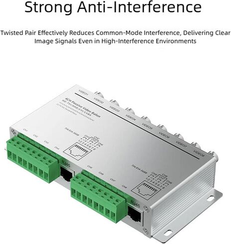 Toolless Installation 8Channels Transmission Module for Security Camera Systems Using Existing Cabling Long Distances Signals Transmitters in Saudi Arabia