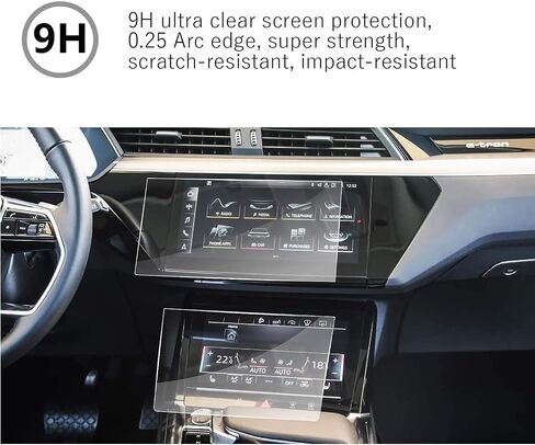 Screen Protector for Audi Q7 Q8 E-Tron 2019-2026 ，Tempered Glass in Kuwait