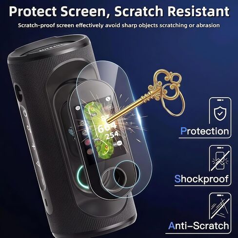 2 Pack Screen Protector Compatible with MILESEEY GeneSonic Pro Golf Speaker, High Definition Anti-Scratch HD Clear Film for Detachable GPS Rangefinder Handheld in Kuwait