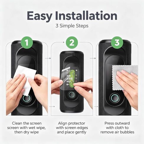 2 Pack Screen Protector Compatible with MILESEEY GeneSonic Pro Golf Speaker, High Definition Anti-Scratch HD Clear Film for Detachable GPS Rangefinder Handheld in Kuwait
