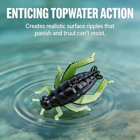 50Pcs Cricket Lures for Fishing, Soft Plastic Baits Rubber Crickets in Kuwait