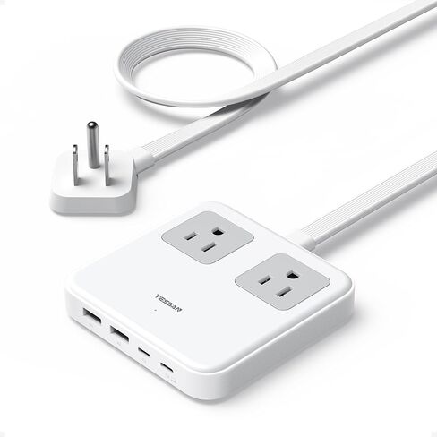 6-in-1 Charging Station 67W USB C Power Strip with 5ft Extension Cord in Kuwait