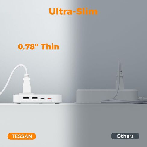 6-in-1 Charging Station 67W USB C Power Strip with 5ft Extension Cord in Kuwait