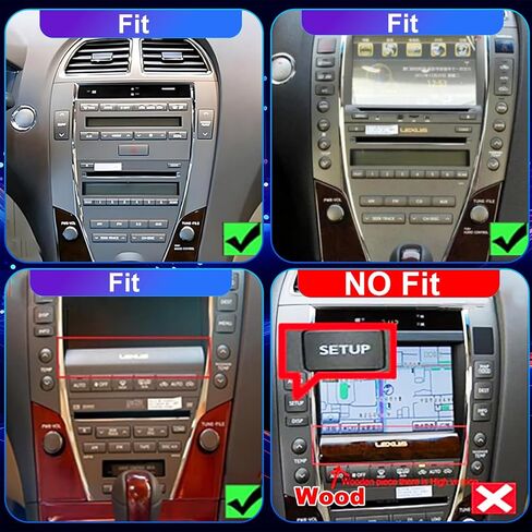 4+64G 5GWifi Upgrade Car Radio for Lexus ES240 ES300 ES330 ES350 2006-2012, 9.7inch Tesla Style Touchscreen Setreo, Wireless Carplay Android Auto Head Unit GPS Navigation FM Bluetooth Backup Camera in Kuwait