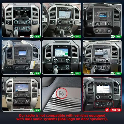 [8Core 4GB+64GB] Car Radio Stereo for Ford F150 2015-2020: 12.1'' Replacement Tesla Style Head Unit with Wireless CarPlay Android Auto Bluetooth 5G WiFi GPS Navigation DSP RDS FM AM Backup Camera in Kuwait