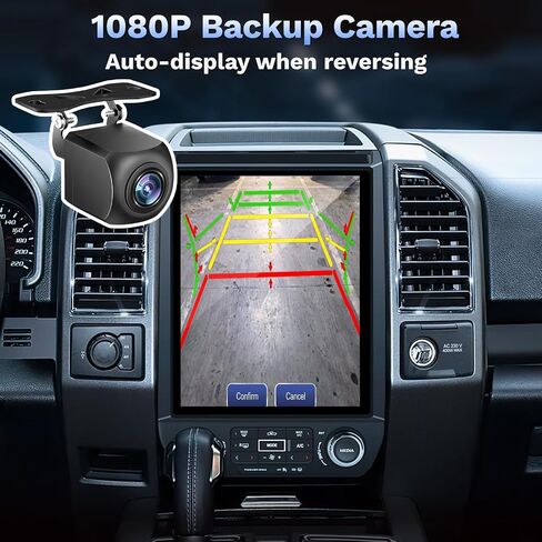 [8Core 4GB+64GB] Car Radio Stereo for Ford F150 2015-2020: 12.1'' Replacement Tesla Style Head Unit with Wireless CarPlay Android Auto Bluetooth 5G WiFi GPS Navigation DSP RDS FM AM Backup Camera in Kuwait