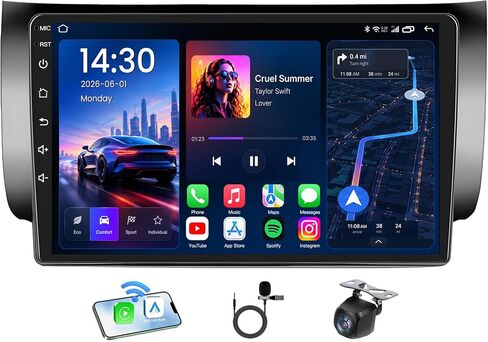 8 Core 4+64G Android 15 Car Radio for Nissan Sentra 2013-2017: Upgrade in Kuwait
