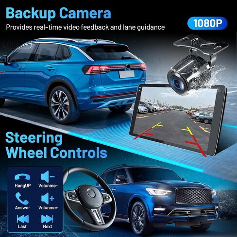 Car Radio for Honda CRV 2007-2011 MP5 9inch Touchscreen Bluetooth 5.0 Carplay Android Auto 1080P Backup Camera FM SWC GPS Mirror Link in Saudi Arabia