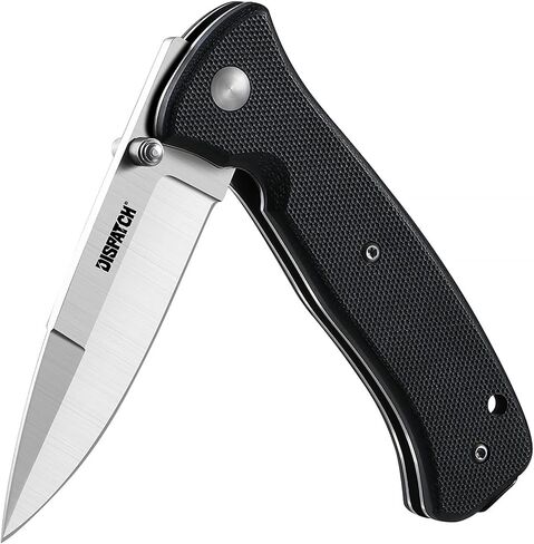 Dispatch Folding Pocket Knife with Clip, 3" 8Cr13MoV Steel Drop Point Blade with G10 Handle, Liner Lock Pocket Knives for Men Women Outdoor Camping Hunting Hiking Survival Pocketknife in Kuwait