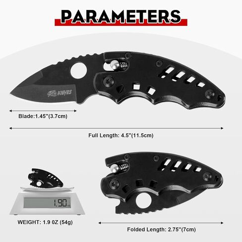NUHUi Kids Pocket Knife Keychain Folding Knife Stainless Steel Blade Wood Handle Small Hand Tools Accessories Attachments Xmas Gift in Saudi Arabia