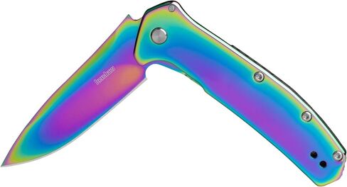 Kershaw Outcome Pocket Knife, Silver, 2.8 Inch Stainless Steel Drop Point Blade, EDC with Assisted Opening, Reversible Pocketclip, Everyday Carry Pocket Knife for Men and Women in Kuwait
