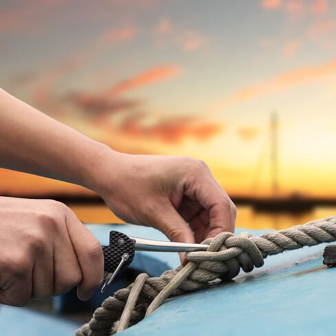 DULEES Marlin Spike Rigging Knife, Multi-Function Sailing Knife Sailor Knife, Suitable for Camping, Boating, Fishing or Sailing Gear, Boat Knife Knotters Tools in Kuwait