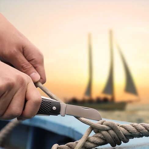 DULEES Marlin Spike Rigging Knife, Multi-Function Sailing Knife Sailor Knife, Suitable for Camping, Boating, Fishing or Sailing Gear, Boat Knife Knotters Tools in Kuwait