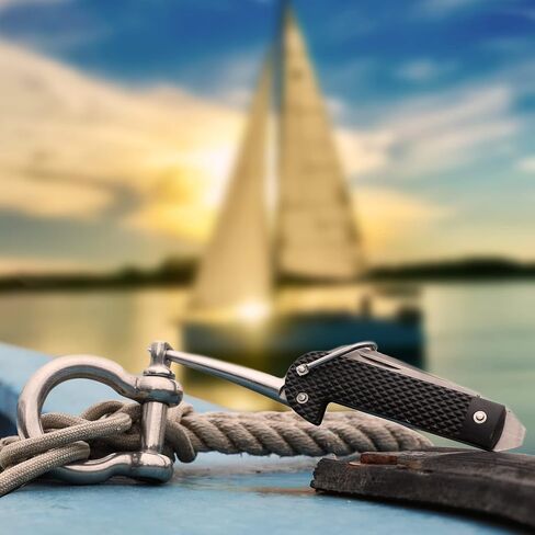 DULEES Marlin Spike Rigging Knife, Multi-Function Sailing Knife Sailor Knife, Suitable for Camping, Boating, Fishing or Sailing Gear, Boat Knife Knotters Tools in Kuwait